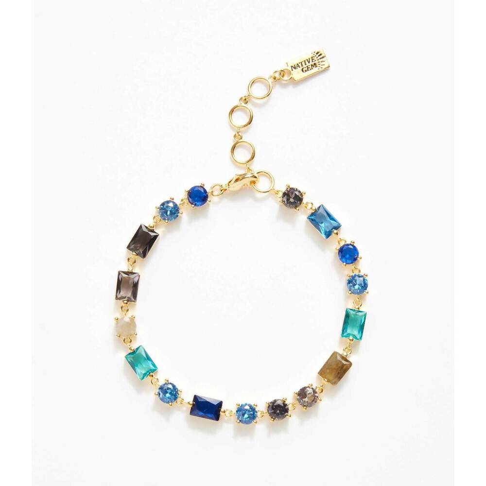 NEW NATIVE GEM atlantis crystal bracelet in blue